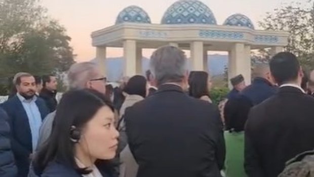 Xarici diplomatlar Zəngilan məscidində - VİDEO