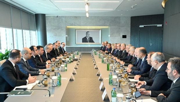 Mikayıl Cabbarov İstanbul Sənaye Palatasının nümayəndə heyəti ilə görüşüb