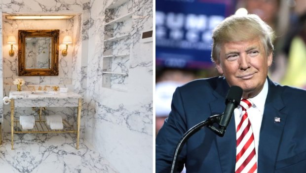 Tramp Ağ Evin hamam otağını qızılla bəzədi &ndash; FOTO