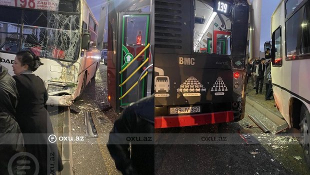 Bakıda sərnişin avtobuslarının toqquşma SƏBƏBİ AÇIQLANDI – VİDEO
