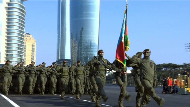 DTX-nin “Qartal” xüsusi təyinatlıları hərbi paradda - VİDEO