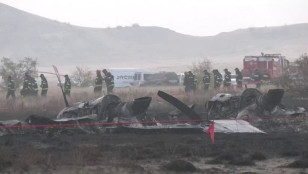 Təyyarənin qəzaya uğradığı ərazidə son vəziyyət – VİDEO