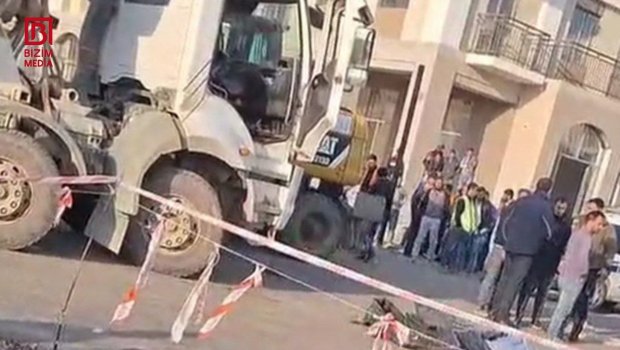 Ağdamda fəhlə betonqarışdıran maşının altında qalıb öldü