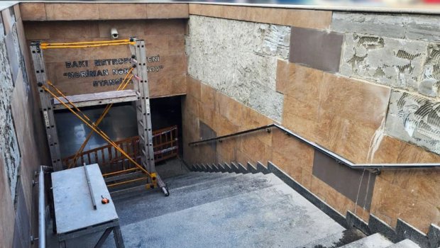 “Nərimanov” stansiyasının çıxışlarından biri bu tarixədək BAĞLI QALACAQ – FOTO