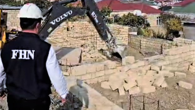 Masazırda qanunsuz tikililər söküldü – VİDEO