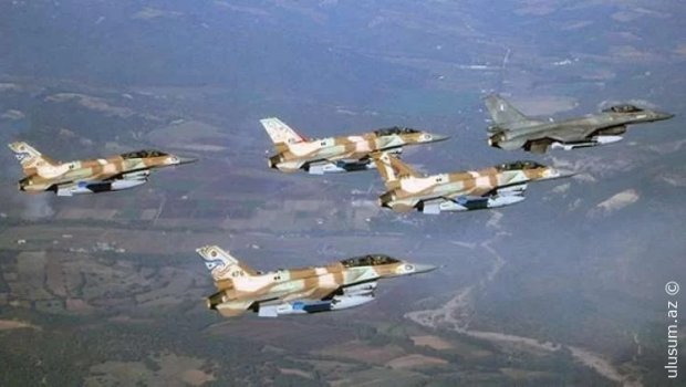 İsrail qırıcıları Suriya səmasında - VİDEO