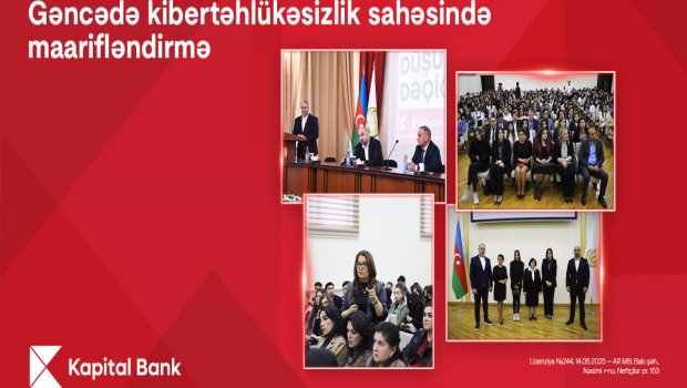 Kapital Bank Gəncədə kibertəhlükəsizlik mövzusunda təlimlər keçirib