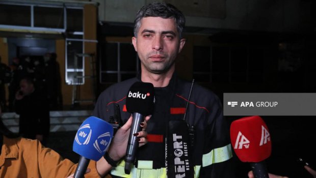 FHN: Yanğın binanın elektrik şaxtasında baş verib