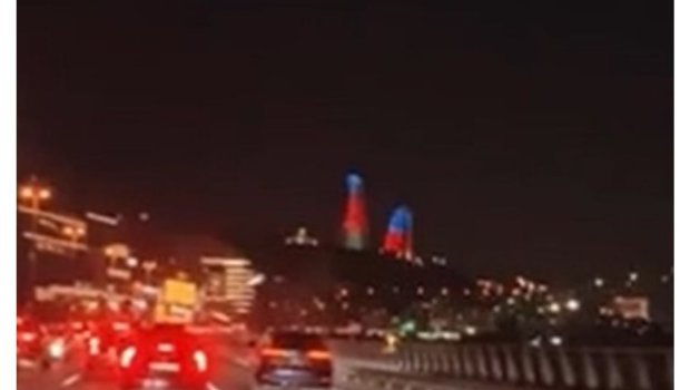 Bakıda sürücü nömrəni söküb avtobus zolağına daxil oldu - VİDEO