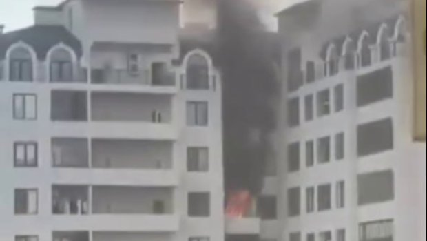 Bakıda çoxmərtəbəli binada YANĞIN &ndash; VİDEO/YENİLƏNİB