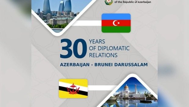 Rəsmi Bakı diplomatik münasibətlərin qurulmasının 30 illiyi münasibətilə Bruneyi təbrik etdi - FOTO