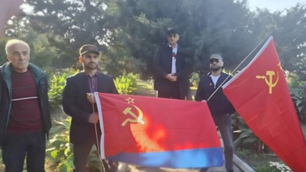 Bakıda SSRİ bayrağı qaldıran şəxslərə ittiham ELAN OLUNDU