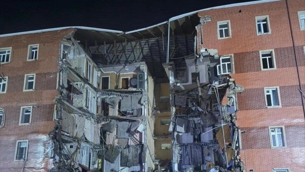 Goranboyda çökən binanın sakinləri ilə bağı QƏRAR