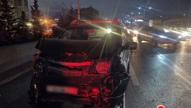 Bakı-Sumqayıt magistralında nasaz avtomobil zəncirvari qəzaya səbəb oldu – VİDEO