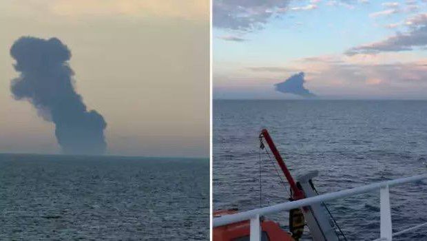 Novorossiyskə gedən tanker Bosfor boğazında yanıb