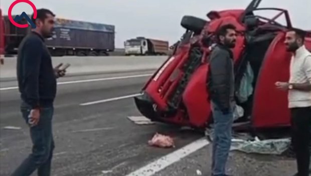 Salyanda ağır qəza olub - Yaralı var