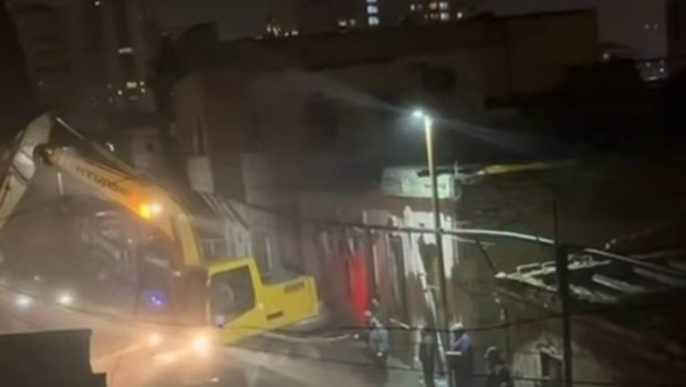 "Nizami" stansiyasının yuxarı küçələrində söküntü işlərinə başlanıldı - VİDEO