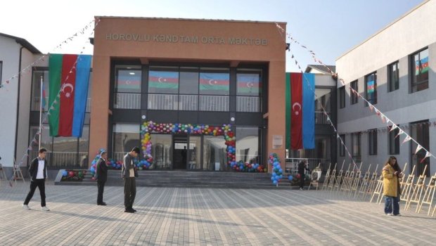 Horovlu kənd tam orta məktəbi fəaliyyətə başladı - FOTO