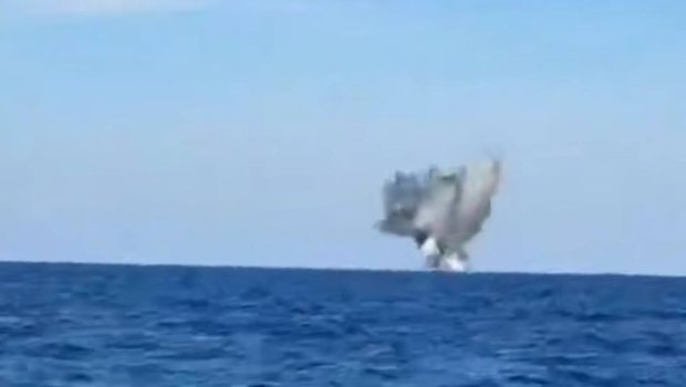 Rumıniya hərbçiləri Qara dənizdə suüstü PUA zərərsizləşdiriblər - VİDEO