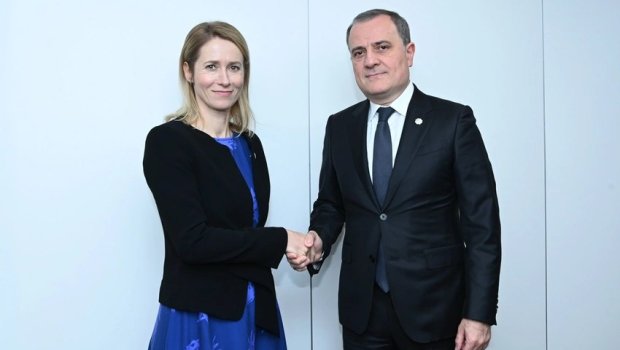 Ceyhun Bayramov Kaya Kallasla görüşdü &ndash; FOTO