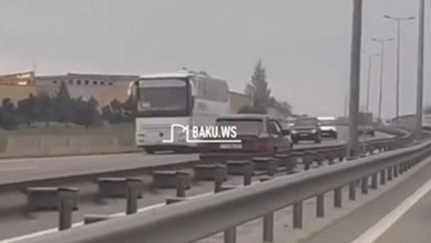 Magistralda &ldquo;protiv&rdquo; gedən sürücü həbs edildi &ndash; VİDEO