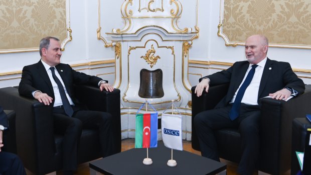 Ceyhun Bayramov ATƏT-in Baş katibi ilə Bakı-İrəvan sülh prosesini müzakirə etdi - FOTO