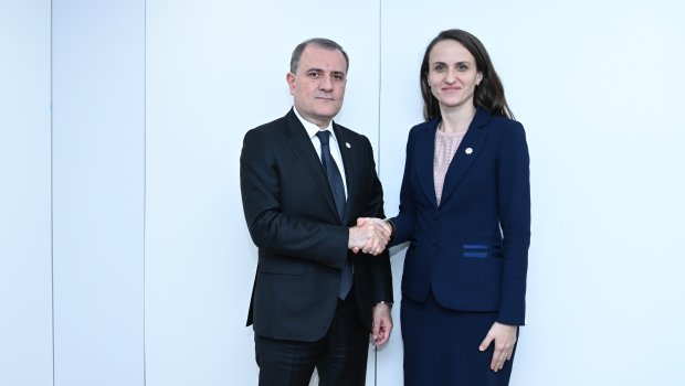 Ceyhun Bayramov Vyanada rumıniyalı həmkarı ilə görüşüb - FOTO