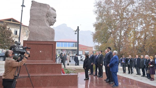 Yusif Məmmədəliyevin Ordubaddakı abidəsinin bərpadan sonra açılışı olub - FOTO