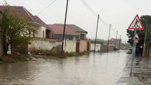 Hövsan SU altında QALDI &ndash; VİDEO