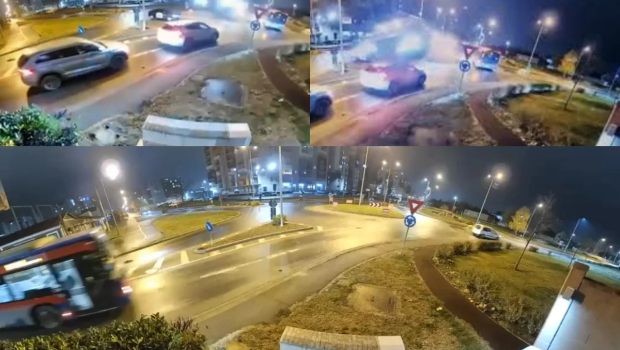 Sürücü şəkər koması keçirdi - Avtomobil havada uçdu - ANBAAN VİDEO