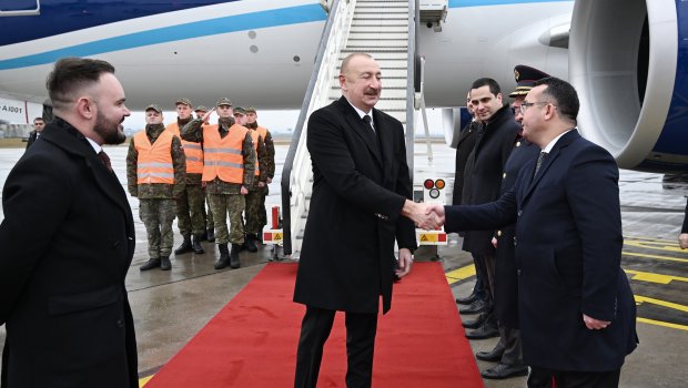 İlham Əliyev Slovakiyaya GETDİ &ndash; FOTO