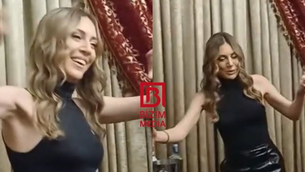 Türk aktrisa Bakıda Azərbaycan rəqsi oynadı - VİDEO