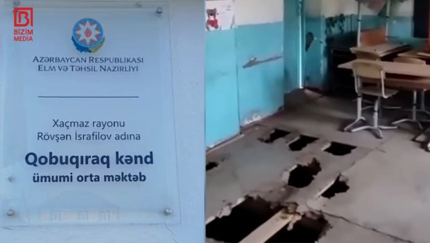 Xaçmazda məktəb uçma təhlükəsi ilə ÜZ-ÜZƏDİR &ndash; 80 illik bina nə vaxt YENİLƏNƏCƏK? &ndash; VİDEO