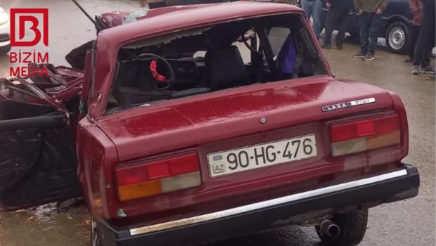 Qusarda AĞIR QƏZA: 4 yaralı var - FOTO