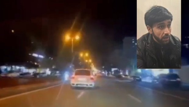 Avtoxuliqanlıq edən sürücü HƏBS EDİLDİ - VİDEO