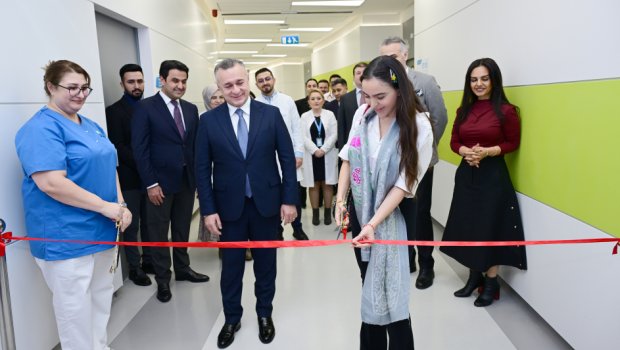 Leyla Əliyeva Liv Bona Dea Hospitalında Sümük iliyi nəqli mərkəzinin açılışında iştirak etdi - FOTO