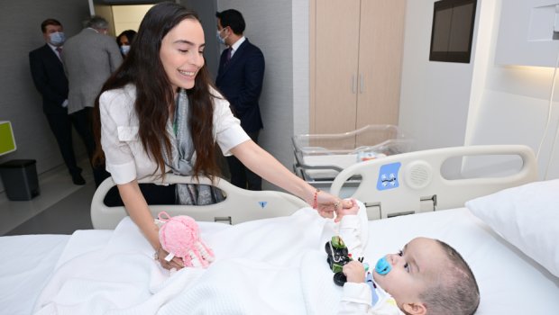 Leyla Əliyeva "Liv Bona Dea" Hospitalındakı açılışdan paylaşım etdi - VİDEO