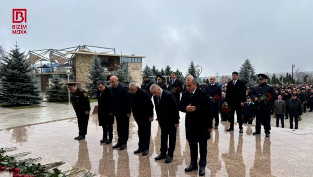 Qusarda Ulu Öndər Heydər Əliyevin anım günü tədbiri keçirilib - FOTO