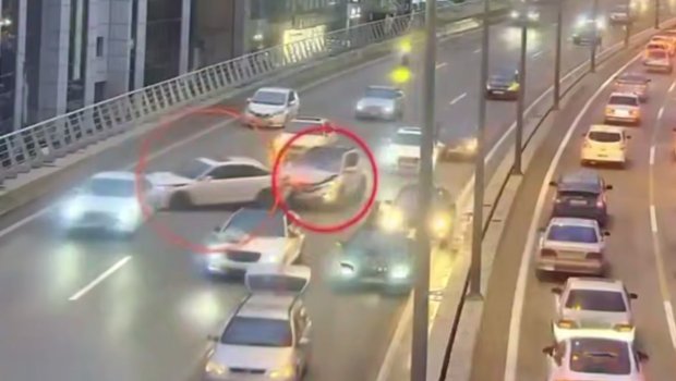 Bakıda toy karvanında baş verən zəncirvari qəzanın ANBAAN VİDEOSU