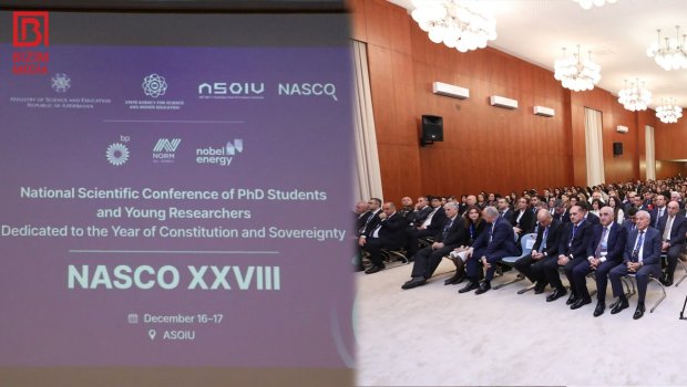 ADNSU-nun gənc tədqiqatçıları BİR ARADA - NASCO XXVIII-in açılış mərasimi baş TUTDU &ndash; VİDEO