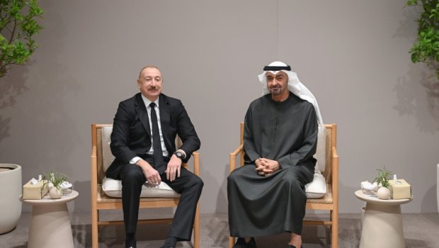 İlham Əliyev Əbu-Dabidə BƏƏ Prezidenti ilə görüşdü &ndash; FOTO