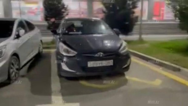 "Hövsan MİDA"da əlillər üçün olan parkinqlər zəbt olunub - ŞİKAYƏT - VİDEO