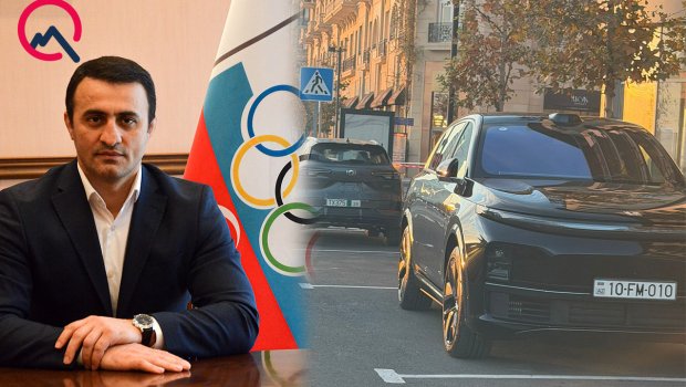 Fərid Mansurov maşını əks istiqamətdə saxladı - Video