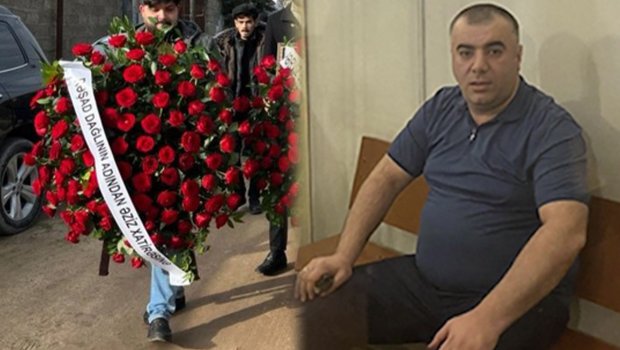 Rəşad Dağlı Kərimin dəfninə əklil göndərdi &ndash; FOTO