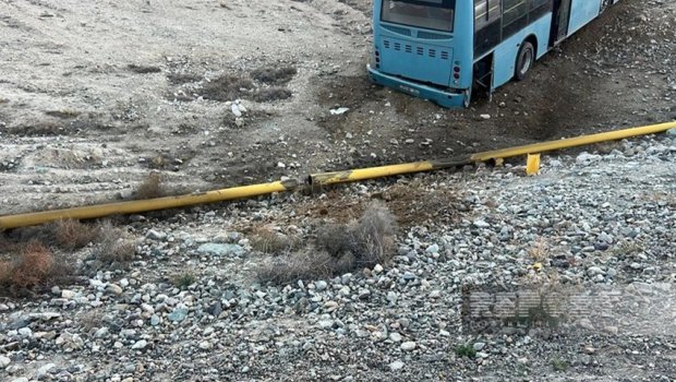 Ordubadda avtobus qaz kəmərini zədələyib, abonentlər istiliksiz qalıb