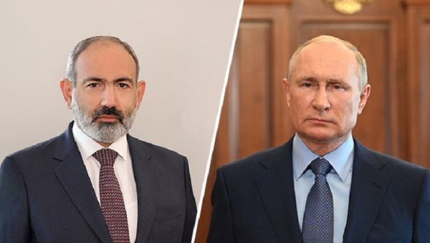 Putin və Paşinyan arasında görüş keçirilib - VİDEO