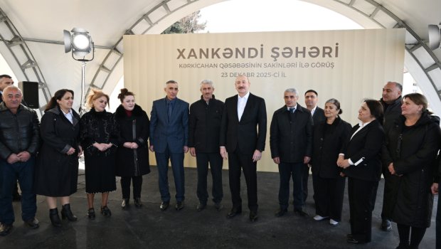 İlham Əliyev Kərkicahana köçən sakinlərlə görüşdü