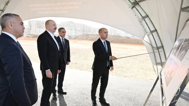 Prezident Qarabağ Universitetinin yeni binasının təməlqoyma MƏRASİMİNDƏ
