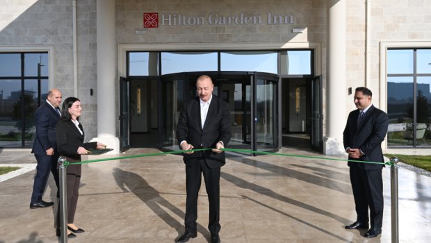 Ağdamda &ldquo;Hilton Garden Inn Agdam&rdquo; hoteli istifadəyə verildi &ndash; FOTO