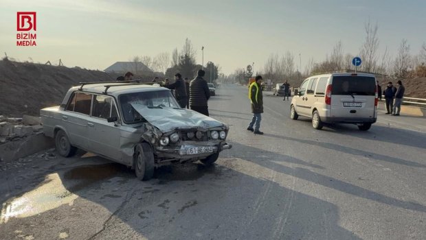 Ucarda ağır qəza: 4 nəfər xəsarət aldı - FOTO